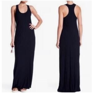 Standard James Perse racer back maxi dress black size 2 (Medium)